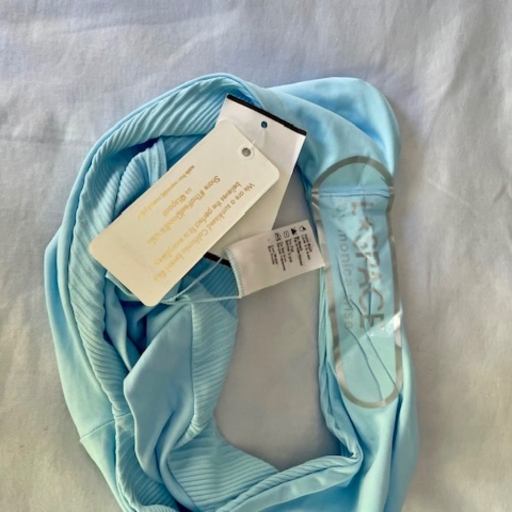 L Space Court Bitsy Bikini Bottom Size S BRAND NEW! 🩵 SKY BLUE - Picture 7 of 7